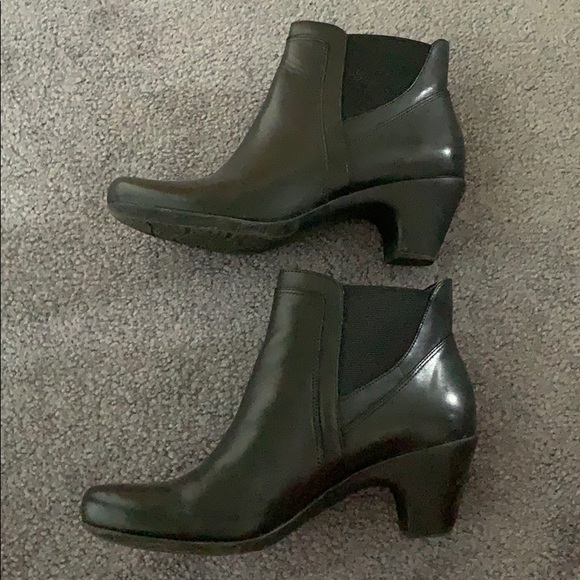 Black Leather Ankle Booties - Picture 5 of 13